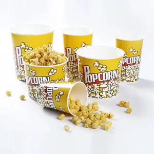 40 oz tazas de palomitas de maíz taza de palomitas de maíz con tapa de cúpula