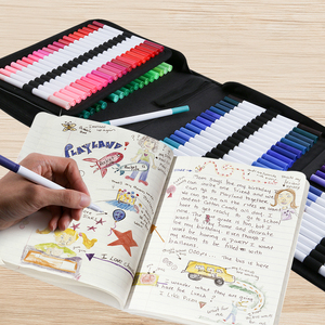 <span class=keywords><strong>Pennarelli</strong></span> artistici di alta qualità 24/12/36/48/60/72/120 colori disegno scritte calligrafia acquerello pennello punta set di penne - Product Image 6