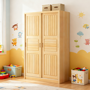 <span class=keywords><strong>Armoire</strong></span> moderne en bois massif DU'S, <span class=keywords><strong>porte</strong></span> <span class=keywords><strong>coulissante</strong></span>, espace intérieur spacieux, matériaux écologiques, durable - Product Image 2