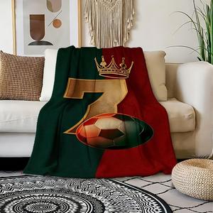 Manta de Franela con Diseño de Jugador de Fútbol Americano y Fuegos Artificiales, Reversible, Suave al Tacto, para Cama, Sofá o Sillón, con Impresión Personalizada - Product Image 6
