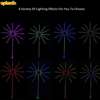 Lumières LED d'extérieur étanches pour feux d'artifice, décorations de jardin pour la cour avec effet d'ambiance festive