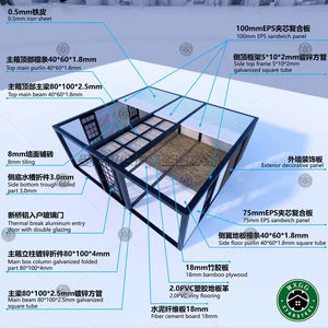 Prefabricado 20FT/40FT pies moderno portátil plegable pequeño hogar 2/3 dormitorio vivienda Modular lujo expandible contenedor casa - Product Image 5