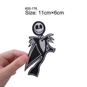 Patchs brodés <span class=keywords><strong>Jack</strong></span> <span class=keywords><strong>Skellington</strong></span> et <span class=keywords><strong>Sally</strong></span> de L'Étrange Noël de Monsieur <span class=keywords><strong>Jack</strong></span> pour vêtements DIY - Product Image 2