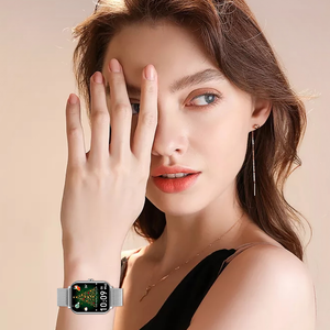 Smartwatch Ultra-Sottile da Donna 2026 con Cassa in Lega di Alluminio, Fitness Tracker, Monitoraggio Frequenza Cardiaca, Ossigeno nel Sangue, Sonno, Impermeabile IP68, <span class=keywords><strong>Sveglia</strong></span> - Product Image 3