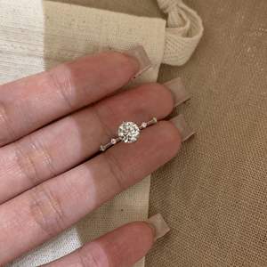 Bague en argent pur S925, étoile scintillante, diamant, minimaliste, silencieuse, extrêmement fine, incrustée de chiffres - Product Image 4