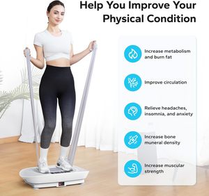 Whole Body Workout Portable ABS Burning Fat Lose Weight Vertical Fitness <b>Vibration</b> Plate Exercise Machine for Lymphatic - Product Image 3