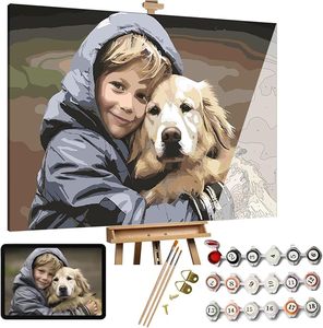 Kit personnalisé de peinture par numéros de <span class=keywords><strong>photo</strong></span> à art, livraison directe impressions murales de vacances cadeau de décoration intérieure personnalisé - Product Image 1