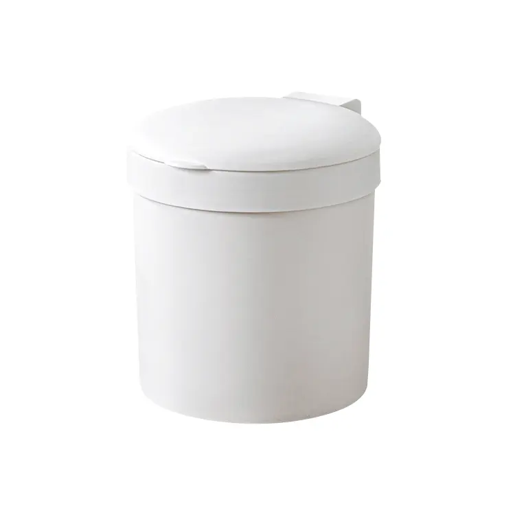 Good Quality Recycle Trash Can Soft White Kitchen Gray Style Storage Plastic Bucket Trash Can