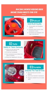 Sikke işletilen küçük çocuk arabası araba oyun makinesi salıncak makinesi plastik çocuklar atari makinesi - Product Image 6