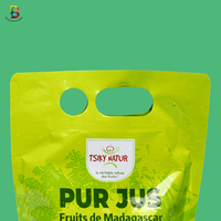 Sac d'emballage liquide PE personnalisé de 32OZ 34OZ 50OZ dans une boîte pliable en plastique pour boisson, vin et bière Doypack.