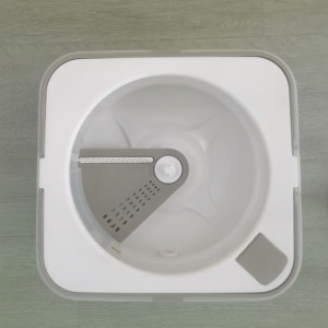 360 Duy Nhất Xô Lau Bộ Quay Tính Năng Bẩn Nước Sạch Tách Tách Sợi Nhỏ Đầu Thép Không Gỉ Cực Ma Thuật Cho Sàn Xe Sử Dụng - Product Image 3