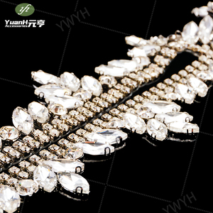 <span class=keywords><strong>2026</strong></span> Hiasan Kristal Baru yang Jernih dan Berkilau, Pinggiran Elegan untuk Gaun Pengantin, Harga Pabrik - Product Image 4