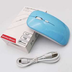 แผ่นรองเมาส์ไร้สายชาร์จไฟได้2.4กิกะเฮิร์ตซ์เมาส์ไร้สาย USB เมาส์แบบเงียบสำหรับคอมพิวเตอร์แล็ปท็อป - Product Image 6