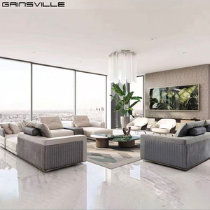 Đồ Nội Thất Sang Trọng Nhà Cung Cấp Vải <span class=keywords><strong>Sofa</strong></span> Set Kem Màu Be Cong Cao Cấp Nhung <span class=keywords><strong>Sofa</strong></span> Sang Trọng Thiết Lập - Product Image 3