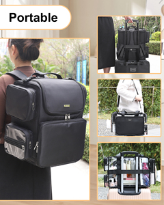 Relavel Tóc Công Cụ Túi Du Lịch Với Rõ Ràng Trang Điểm Ba Lô Tóc Stylist Cắt Tóc Túi Cách Nhiệt Đầy Đủ Lớp Cho Curling Sắt - Product Image 4