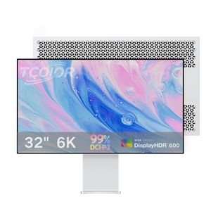 Монитор из алюминиевого сплава 32 дюйма, ультраширокий, 6K, 60 Гц, IPS-панель, с защитой от синего света, LCD-мониторы HDR600 со встроенными динамиками для ПК, Mac, PS5, Xbox - Product Image 1