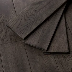 अधिक शैली ओक ठोस लकड़ी फर्श इंटीरियर डिजाइनर लॉग हार्डवुड 610 मिमी लकड़ी फर्श