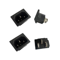 Entrée de l'appareil C14 prise de courant alternatif pour prise encliquetable connecteur 3 voies prise mâle 15A 125V 250V prise ca industrielle