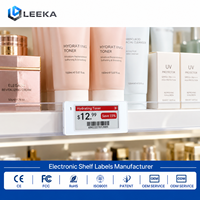 LEEKA Etiquetas Electrónicas para Estantes de 2.13 Pulgadas para Tiendas de Abarrotes, Etiqueta de Precio Electrónica WiFi de Cuatro Colores, Proveedor de Sistemas Inteligentes para Minoristas