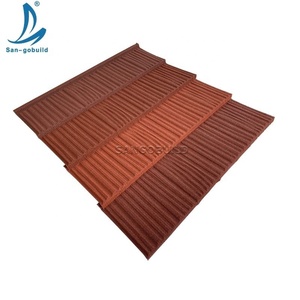 Tuiles de toiture en métal ondulé enduit de pierre, ignifuges, imperméables, de taille standard, durables, en acier aluminium-zinc pour hôtels et parcs - Product Image 4