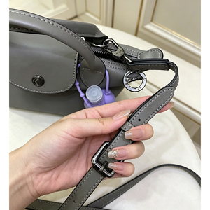 <b>Mini</b> Dumpling <b>Bag</b> Women Shoulder Crossbody Handbag PU <b>Black</b> Polyester Lining Button All Match Portable Style - Product Image 3
