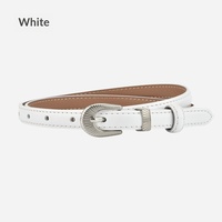 Ceintures en cuir fendu pour femmes, motif imprimé gravé, boucle ardillon personnalisée, ceinture fine pour jeans et robes, usage quotidien, vente en gros OEM