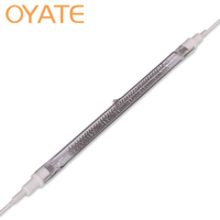 Tube chauffant infrarouge halogène en forme d'étoile 110V 1200W 450mm à ondes courtes, haute pénétration, pour four de soufflage de PET