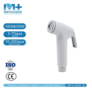 Rociador de Bidé Portátil de Mano, Diseño Moderno en Blanco Mate <span class=keywords><strong>para</strong></span> la Higiene del Baño, Limpieza de Mascotas y Bebés, ABS - Product Image 1