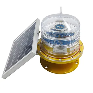 Fotos compacto sensor construido-en el Solar LED Marina boya de navegación del mar de luz faro linterna