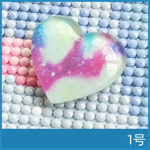 Diamant peinture coeur forme couverture Minder <span class=keywords><strong>faire</strong></span> <span class=keywords><strong>toile</strong></span> plat aimant support - Product Image 4