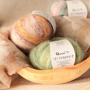 Fil fin dégradé en mohair 60% alpaga 30% Tencel 10% 25 grammes pour tricot à la main, idéal pour pulls, écharpes, bonnets et projets DIY Love Weaving Dream - Product Image 1