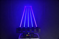 Projecteur laser à faisceau mobile 180W à 5 têtes, contrôlé par DMX, pour effets de scène en bar et KTV, modèle spécial