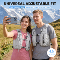 Gilet de réduction de température 17°C pour le cyclisme, la randonnée et la course à pied, 2L, sans BPA, étanche, anti-fuite, avec 3 blocs réfrigérants amovibles