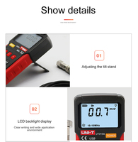 UNI-T UT315A Meteran Getaran Industri Elektronik Digital Genggam, Penganalisis Getaran, Pengukuran Presisi