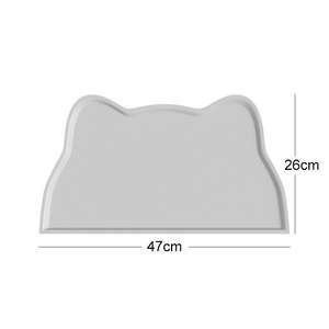 Tapis d'alimentation pour animaux <span class=keywords><strong>de</strong></span> compagnie en silicone extra large, antidérapant, imperméable, plateau pour nourriture pour <span class=keywords><strong>chat</strong></span> et chien, sous-plat - Product Image 5