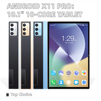 Tablet PC Android X11 Pro 10.1 inci, RAM 8GB, Penyimpanan 256GB, Prosesor MTK Octa Core, 4G 3G WiFi, Android 12, Hiburan 5G, Promo Panas