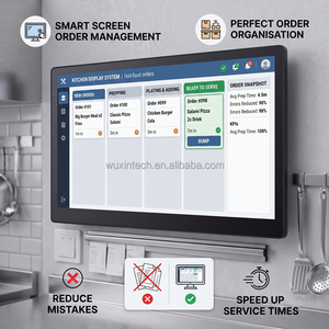 WUXIN KDS Android Windows Restaurant-Bestellterminal, Kantinen-KDS-Bildschirm, POS-System mit Verstecktem Kabel - Product Image 2