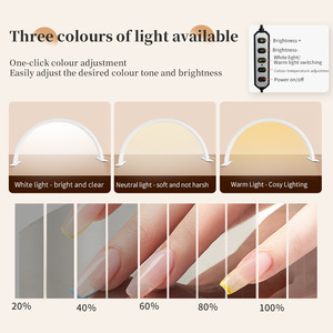 29 Inch Nửa Mặ<span class=keywords><strong>t</strong></span> Trăng Bảng Ánh Sáng Cho Móng Tay Bàn Mặ<span class=keywords><strong>t</strong></span> Trăng Ánh Sáng Móng Tay <span class=keywords><strong>C</strong></span>ông Nghệ Vô Bướ<span class=keywords><strong>c</strong></span> Mờ Và 3 Màu Sắ<span class=keywords><strong>c</strong></span> Nhiệ<span class=keywords><strong>t</strong></span> Độ Vòm LED Làm Móng Tay Đèn - Product Image 5