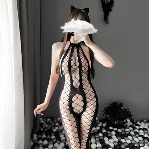 热卖色情渔网丝袜服装透明透视成熟女士性感内衣 - Product Image 5