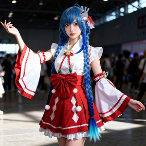Disfraz de Cosplay para Mujer, Kimono de Anime Pure <span class=keywords><strong>Land</strong></span>, Kit de Poliéster - Product Image 2