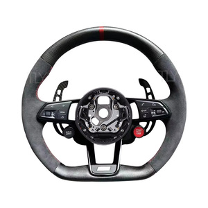 <span class=keywords><strong>Volant</strong></span> Carbone Mi-Alcantara <span class=keywords><strong>S</strong></span>-<span class=keywords><strong>Line</strong></span> Avec Bouton de Démarrage pour <span class=keywords><strong>Audi</strong></span> Q8 SQ8 A3 A4 B9 A5 B8 A6 C7 A7 S3 S4 RS3 RS5 RS7 RS6 C8 - Product Image 3