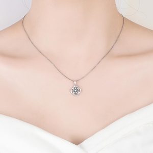 Collar con colgante <span class=keywords><strong>de</strong></span> trébol <span class=keywords><strong>de</strong></span> <span class=keywords><strong>4</strong></span> <span class=keywords><strong>hojas</strong></span> para el día <span class=keywords><strong>de</strong></span> la madre - Product Image 6