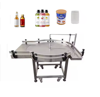 Bouteille ronde automatique peut étain Table d'alimentation rotative Accumulation Table de désembrouillage Machines plateau tournant