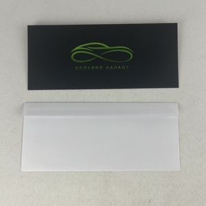 Sobre de invitación personalizado Papel de aluminio verde Logotipo de sello Papel compensado #10 Sobres Sellado automático Sobres de negocios de oficina de seguridad blancos - Product Image 2