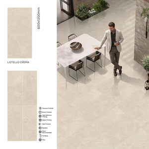 Azulejos de Porcelana con Aspecto de Mármol Crema Marfil 600x1200mm Brillantes y Pulidos para Pisos Interiores - Product Image 6