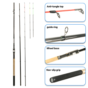 Canne à pêche feeder 3m en carbone avec anneaux de guidage Seiko – Meilleure vente - Product Image 5