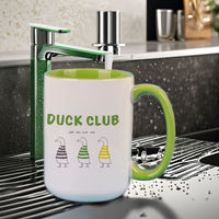 Mug à sublimation personnalisé, impression intégrale, mug en céramique bicolore, mug de 15 oz pour souvenir de mariage, vente en gros