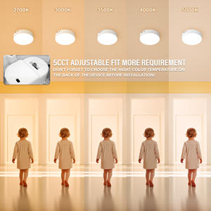 Luminaire de plafond d'urgence LED ETL avec batterie de secours pour éclairage de surface fin à éclairage périphérique de 7 pouces - Product Image 2