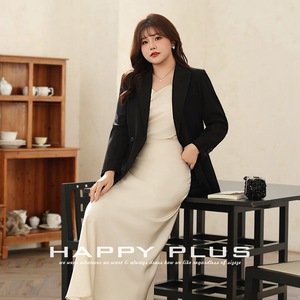 Blazer Classique Noir pour Femme N9178 – Veste de Costume Unie en Laine Peignée Anti-Plis avec Boutons, Coupe Ajustée, Grandes Tailles - Product Image 4
