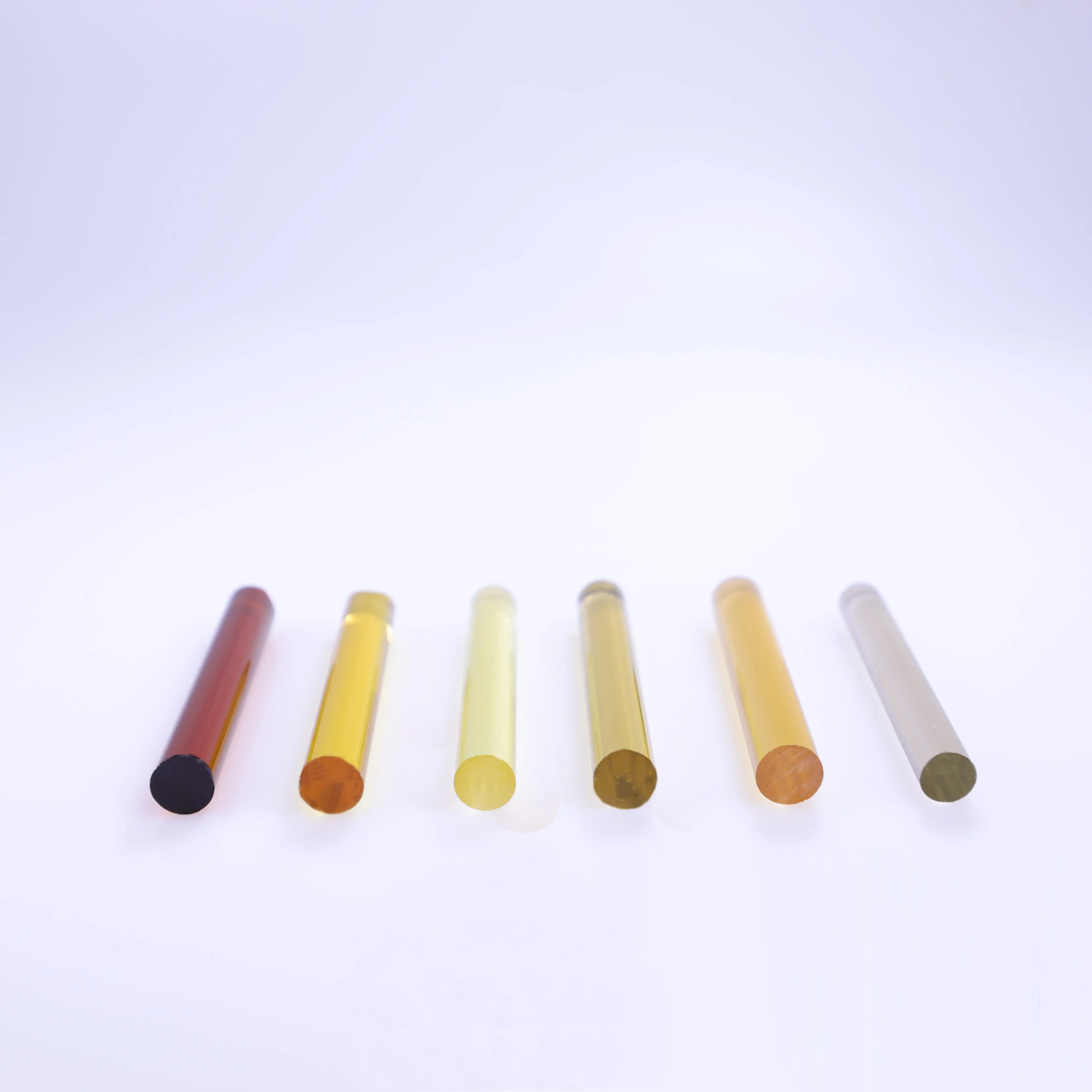 Outstanding Quality Solid Diameter 2Mm Borosilicate Glass 3.3 Rod Smoke Yellow Color Stocked Colored Glass Rod
